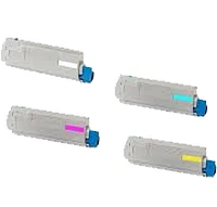 Okidata C831 Laser Toner Cartridge Set Black Yellow Magenta Cyan