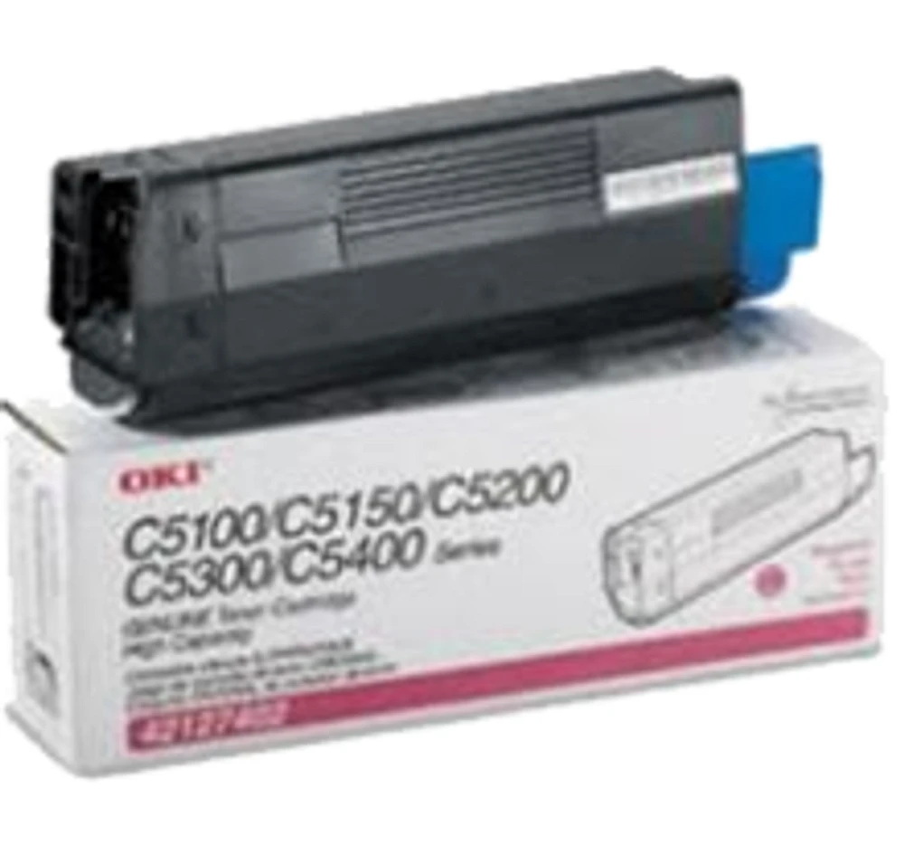 Okidata 42127402 Laser Toner Cartridge Magenta High Yield