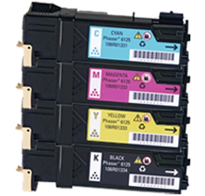 XEROX Laser Toner Cartridge Set Black Cyan Yellow Magenta