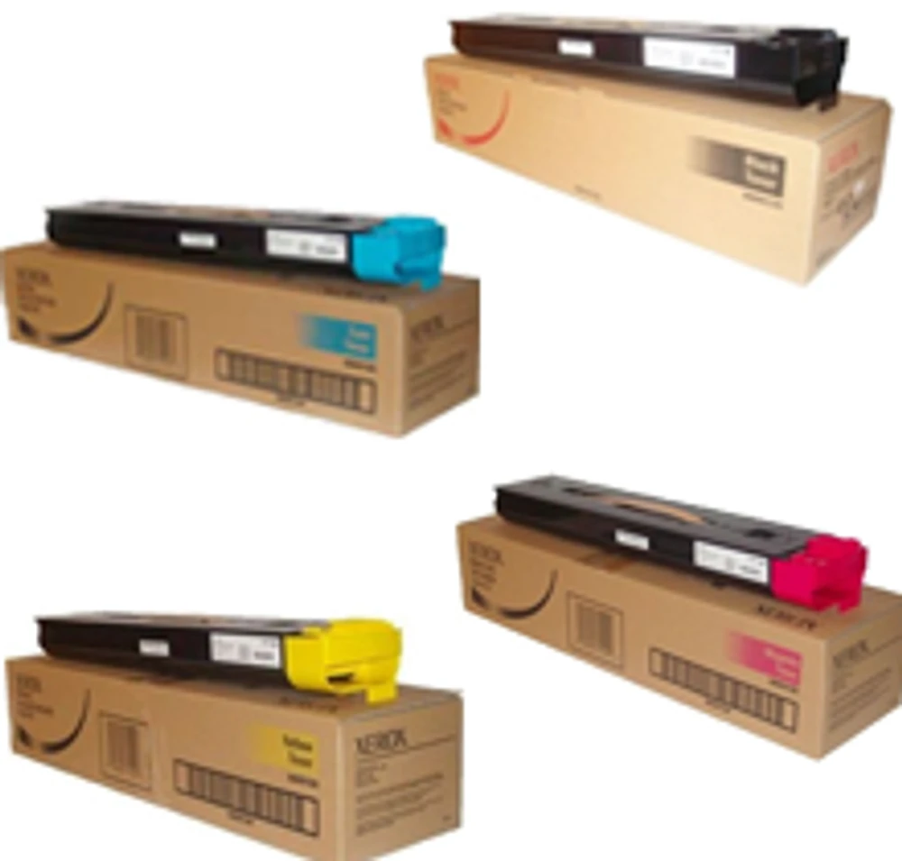 Xerox 6R12 Laser Toner Cartridge Set Black Cyan Magenta Yellow