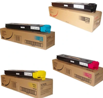 Xerox 6R12 Laser Toner Cartridge Set Black Cyan Magenta Yellow