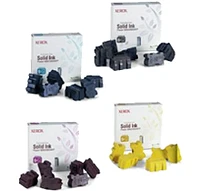 XEROX 8860 Laser Toner Cartridge Set Black Cyan Magenta Yellow (6 Sticks Each)