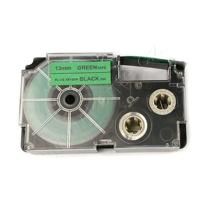 Casio Black on Cassette Label Tape 12MM / 1/2