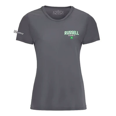 RUSSELL COUNTY ATC L350 ADULT LADIES PRO TEAM TSHIRT (COAL GREY)