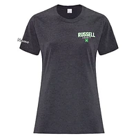 RUSSELL COUNTY ATC1000L ADULT LADIES TSHIRT (DARK HEATHER GREY)