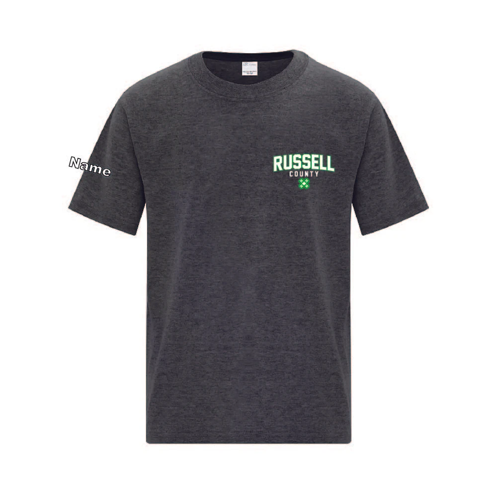 RUSSELL COUNTY ATC1000Y YOUTH TSHIRT (DARK HEATHER GREY)