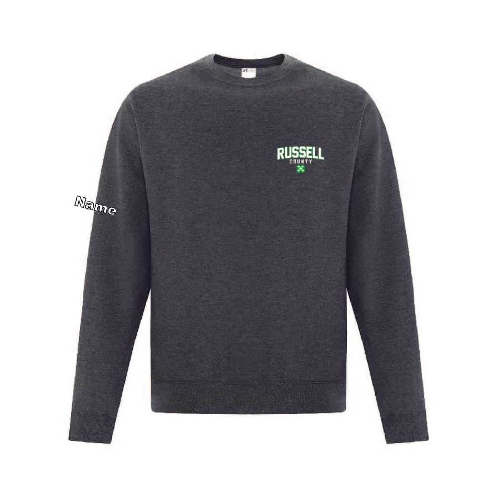 RUSSELL COUNTY ATCF2400 CREWNECK SWEATSHIRT (DARK HEATHER GREY)