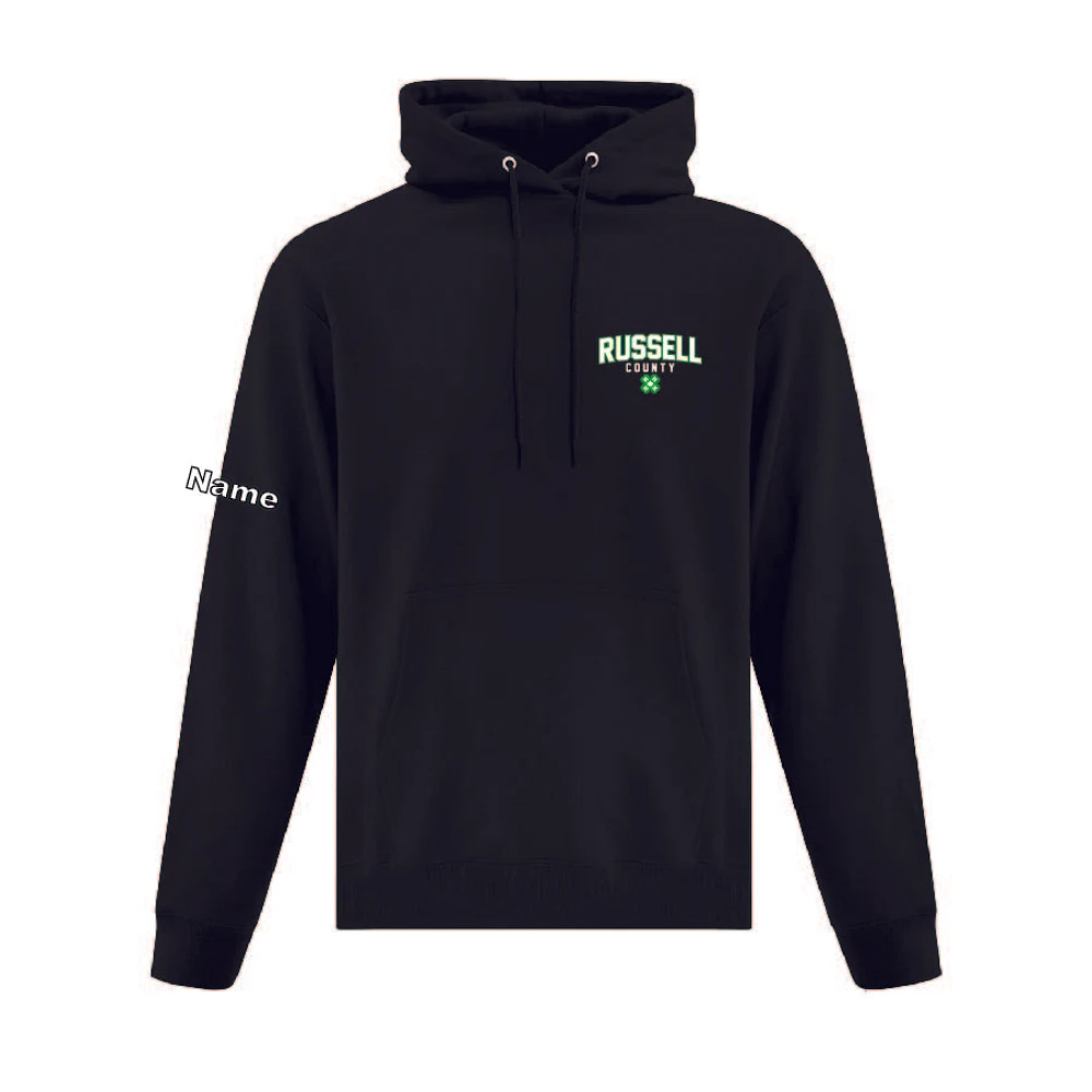 RUSSELL COUNTY ATCF2500 FLEECE HOODED SWEATSHIRT (BLACK)