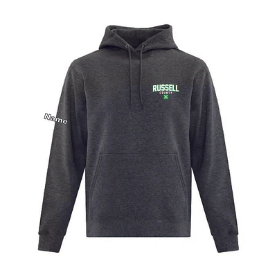 RUSSELL COUNTY ATCF2500 FLEECE HOODED SWEATSHIRT (DARK HEATHER GREY)