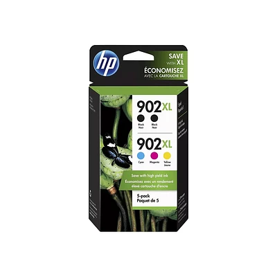 ~Brand New Original HP 902XL (902XL Set + Black 5 Pack) INK / INKJET Cartridge 5 Pack Black Cyan Yellow Magenta High Yield