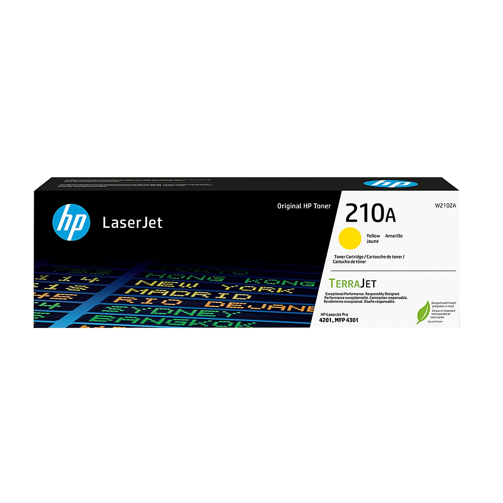 ~Brand New Original HP W2102A (210A) Yellow Laser Toner Cartridge