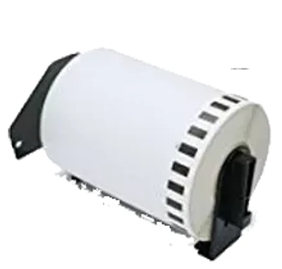 Brother DK-2243 - Black/White Continuous Length Paper Tape - 4.0" x 100' (101 mm x 30.4 m)