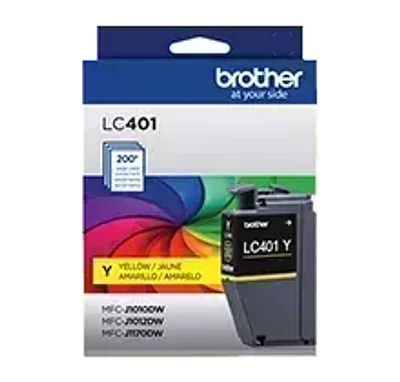 Brand New Original Brother LC-401Y Ink / Inkjet Cartridge - Yellow