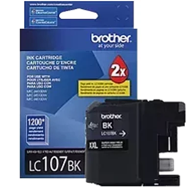 Brand New Original Brother LC-107BK Ink / Inkjet Cartridge Extra High Yield - Black