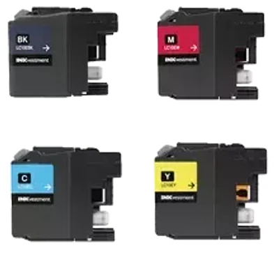 Brother LC-10E Set Ink / Inkjet Cartridge High Yield - Black Cyan Yellow Magenta