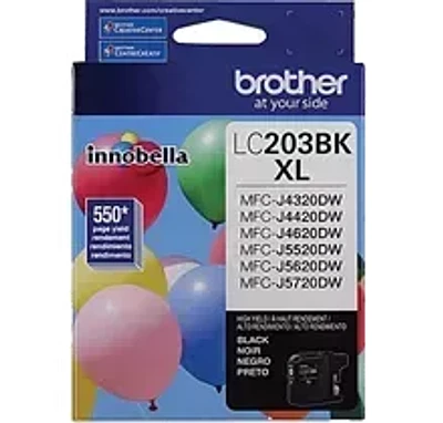 Brand New Original Brother LC-203BK Ink / Inkjet Cartridge High Yield - Black