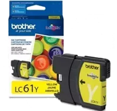 Brand New Original Brother LC-61Y Ink / Inkjet Cartridge - Yellow