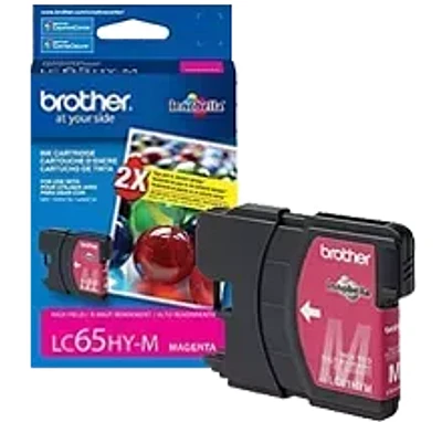 Brand New Original Brother LC-65M Ink / Inkjet Cartridge High Yield - Magenta