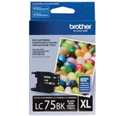 Brand New Original Brother LC-75BK Ink / Inkjet Cartridge High Yield - Black