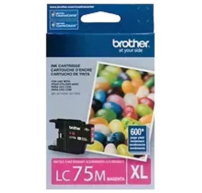 Brand New Original Brother LC-75M Ink / Inkjet Cartridge High Yield - Magenta