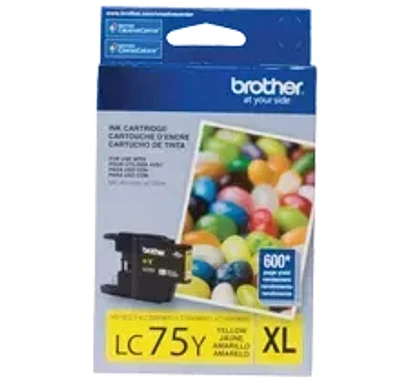 Brand New Original Brother LC-75Y Ink / Inkjet Cartridge High Yield - Yellow