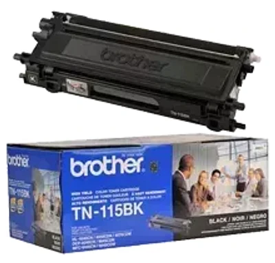 Brand New Original Brother TN-115BK Laser Toner Cartridge - High Yield - Black