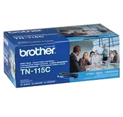 Brand New Original Brother TN-115C Laser Toner Cartridge - High Yield - Cyan