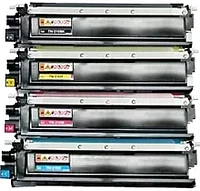 Brother TN-210 Laser Toner Cartridge Set - Black Cyan Magenta Yellow