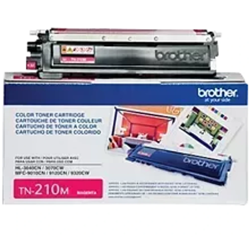 Brand New Original Brother TN-210M Laser Toner Cartridge - Magenta