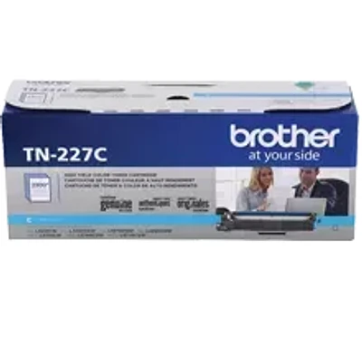 Brand New Original Brother TN-227C Laser Toner Cartridge - High Yield - Cyan