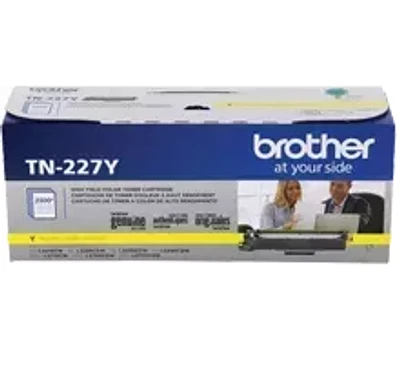 Brand New Original Brother TN-227Y Laser Toner Cartridge - High Yield - Yellow