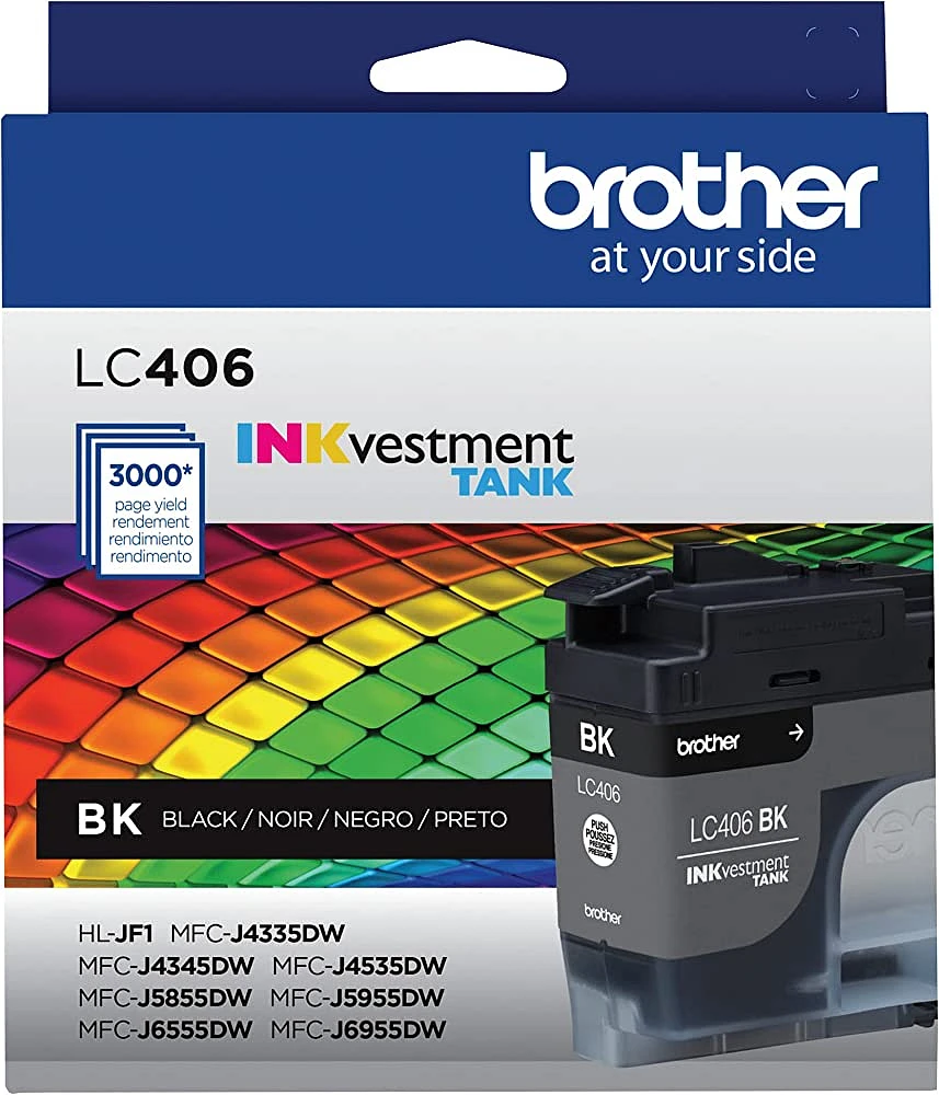 Brand New Original Brother LC-406BK Ink / Inkjet Cartridge - Black