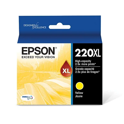 ~Brand New Original Epson T220XL420 High Yield Yellow Ink / Inkjet Cartridge