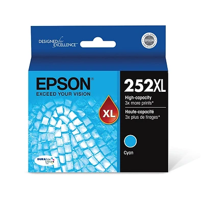 ~Brand New Original Epson T252XL220 High Yield Cyan Ink / Inkjet Cartridge