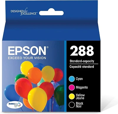 ~Brand New Original Epson T288 Black Cyan Magenta Yellow Ink / Inkjet Cartridge Set