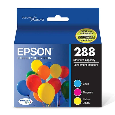 ~Brand New Original Epson T288520 Cyan Magenta Yellow Ink / Inkjet Cartridge Tri-Pack