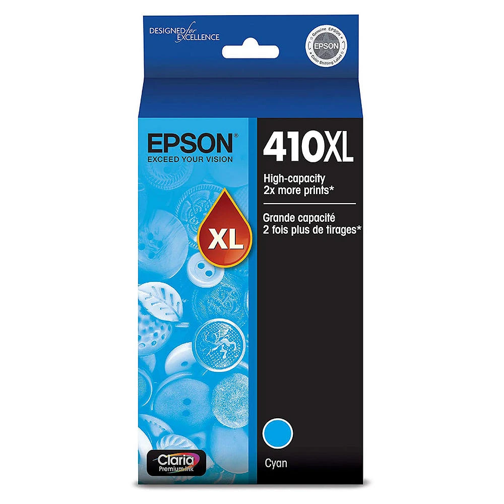 ~Brand New Original Epson T410XL220 High Yield Cyan Ink / Inkjet Cartridge