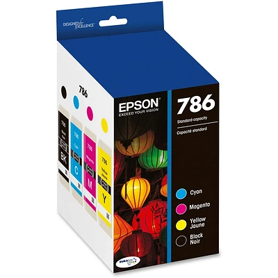 ~Brand New Original Epson T786 Black Cyan Magenta Yellow Ink / Inkjet Cartridge Set