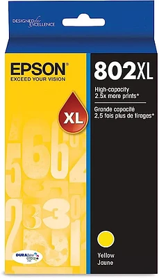 ~Brand New Original Epson T802XL420 High Yield Yellow Ink / Inkjet Cartridge