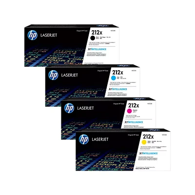 ~Brand New Original HP 212X Set Black Cyan Magenta Yellow Laser Toner Cartridge