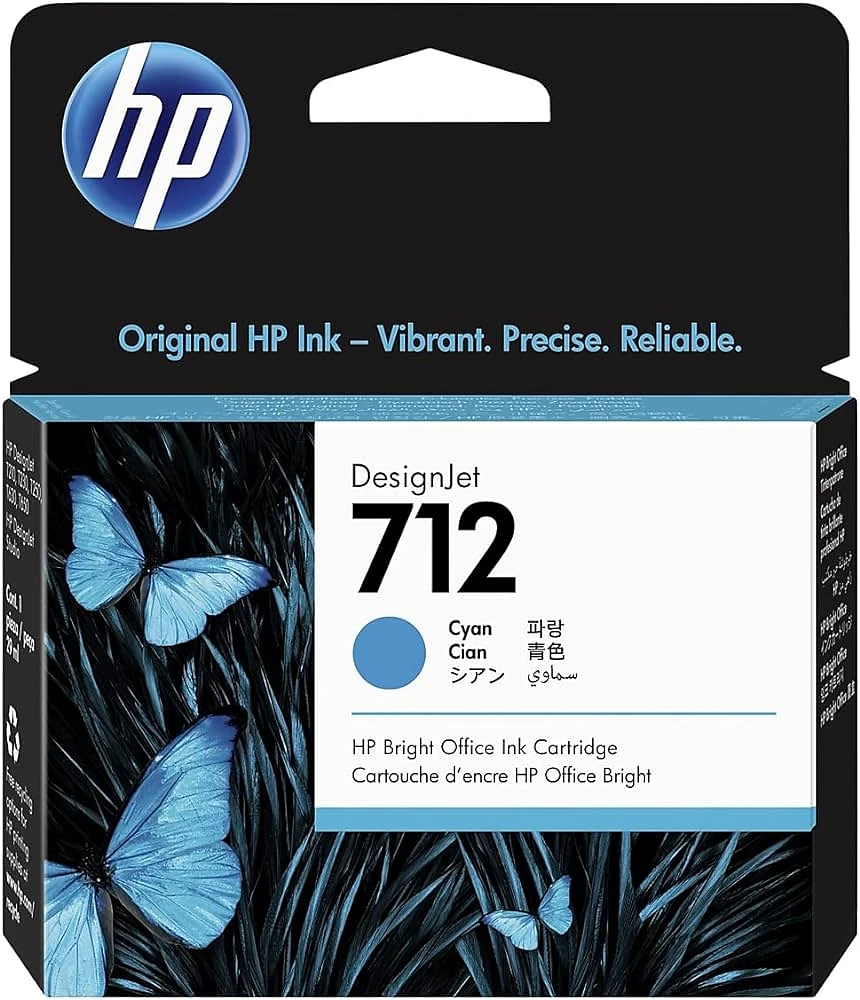 ~Brand New Original HP 3ED67A (712) Cyan Ink / Inkjet Cartridge