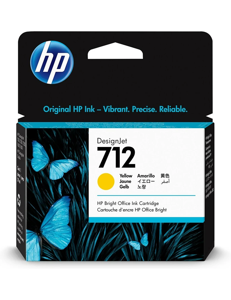 ~Brand New Original HP 3ED69A (712) Yellow Ink / Inkjet Cartridge