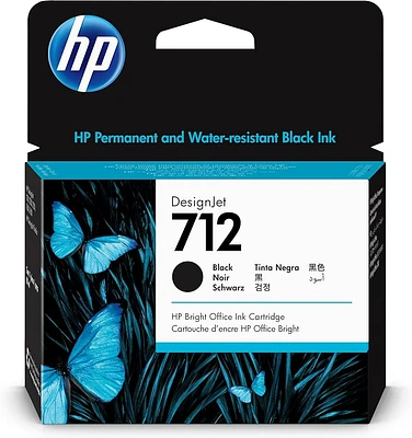 ~Brand New Original HP 3ED71A (712) Black Ink / Inkjet Cartridge