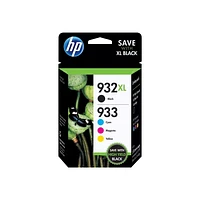 Brand New Original HP 932XL / 933 INK / INKJET Cartridge Set High Yield Black Standard Yield Cyan Yellow Magenta