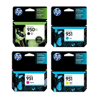 ~Brand New Original HP 950XL/951 Black High Yield Cyan Magenta Yellow Ink / Inkjet Cartridge Set