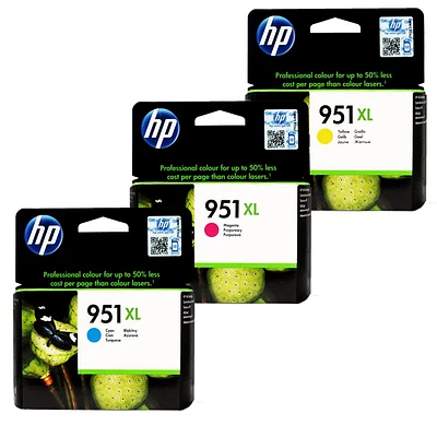 ~Brand New Original HP CR318BN (951XL) High Yield Cyan Magenta Yellow Ink / Inkjet Cartridge