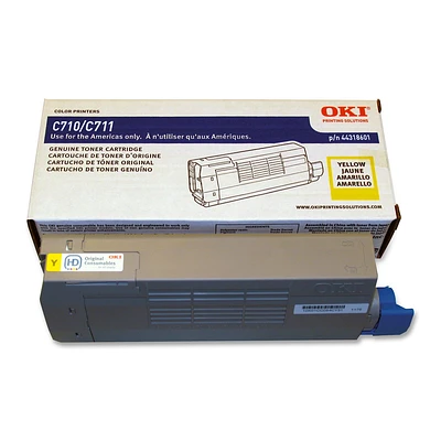 Brand New Original Okidata Yellow Laser Toner Cartridge