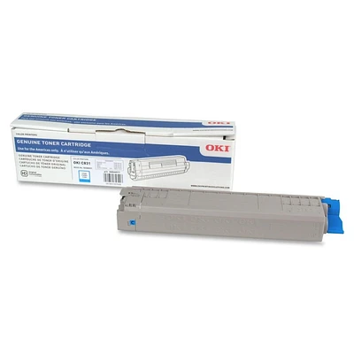 Brand New Original Okidata Cyan Laser Toner Cartridge