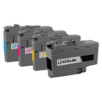 Brother LC401XL Set Black Cyan Magenta Yellow Ink / Inkjet Cartridge