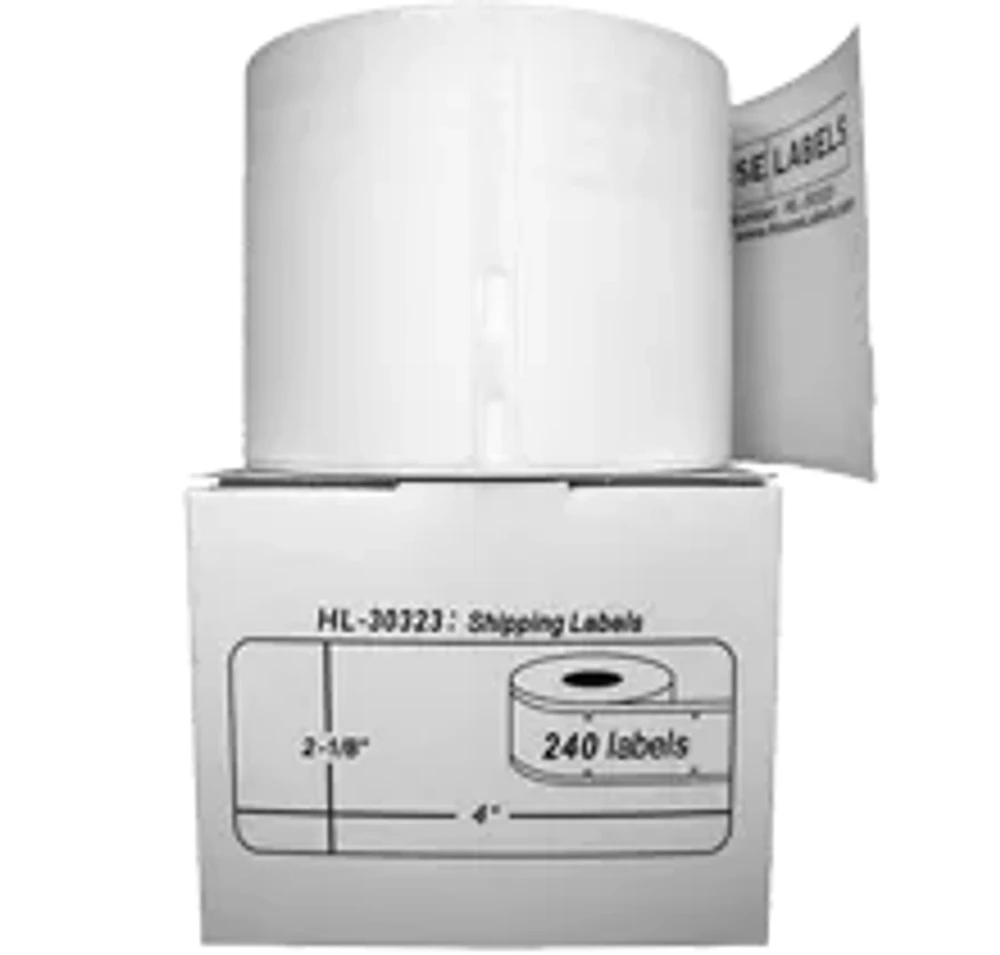 DYMO 30323 Shipping Label Rolls - 2-1/8" x 4" 240 Labels Per Roll